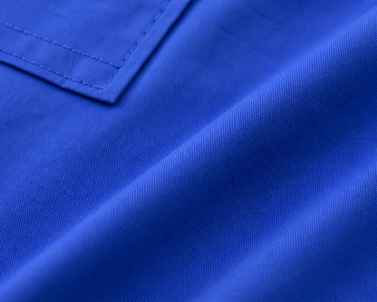 Girls Gabardine Blouse with Buttons, Front Pockets & Waist Tie