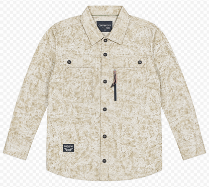 Boys Printed Gabardine Shirt with Front Buttons – 8 to 12 Years