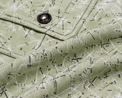 Boys Printed Gabardine Shirt with Front Buttons – 8 to 12 Years