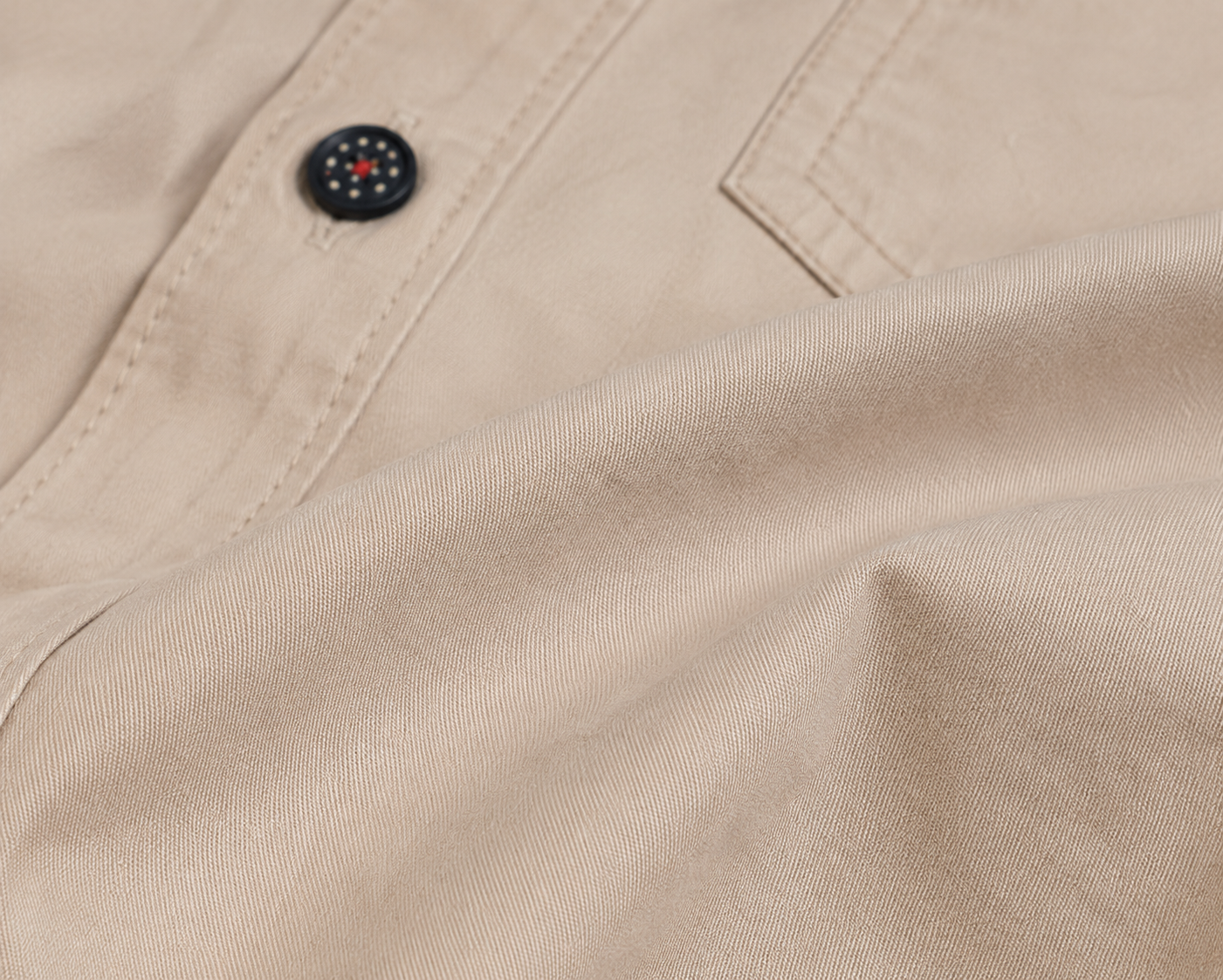Boys Gabardine Shirt with Front Buttons & Pockets