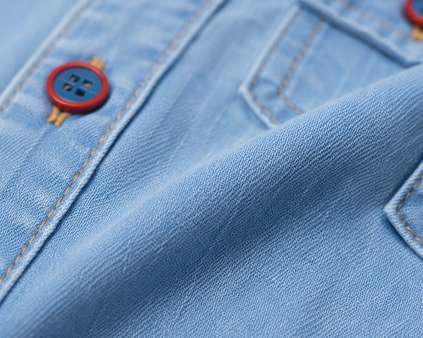 Boys Denim Shirt with Front Buttons & Chest Pockets – Casual Style