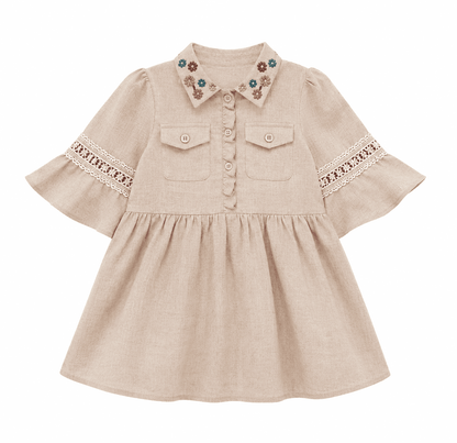 Cameron Girls' Linen Dress — Ages 3 to 7