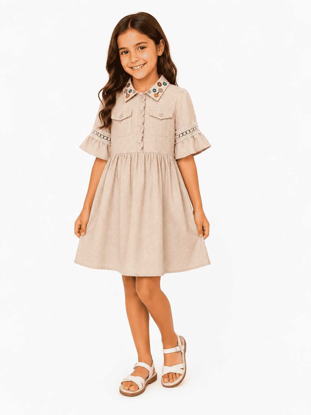 Cameron Girls' Linen Dress — Ages 3 to 7